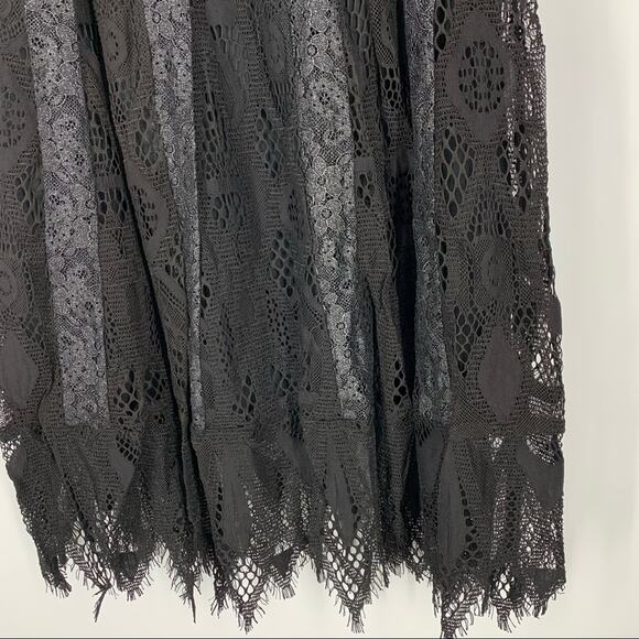 Foxiedox Maisie Black Lace High Neck Dress Size 6 NWT Knee Length Wedding Formal - Picture 10 of 11